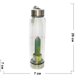 Бутылка для воды с кристаллом нефрита - фото 159872