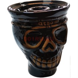 Чашка керамическая «череп at80» кальянная - фото 160179