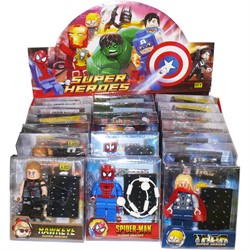 Набор игрушек Супер Герои в стиле лего 18 шт/уп - фото 160716