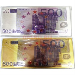 Магнит купюра 500 евро виниловый - фото 161045