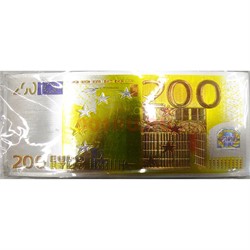 Магнит купюра 200 евро виниловый - фото 161052