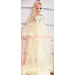 Кукла подвеска брелок в свадебном платье с фатой 4 шт/уп - фото 161091