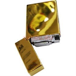 Зажигалка для гравировки «золотая» кремневая газовая - фото 161758