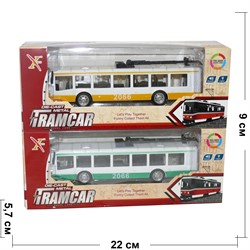 Троллейбус Tramcar металлический (свет, звук) иннерционный - фото 162041