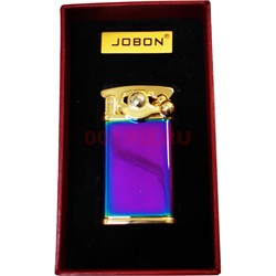 Зажигалка турбо Jobon откидная металлическая цвета микс - фото 162380