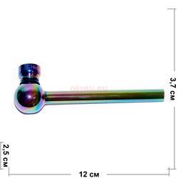 Трубка стеклянная D&K glass pipe 8319F неоновая - фото 162445