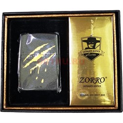 Набор подарочный Zorro бензиновая зажигалка + бензин 35 мл - фото 162465