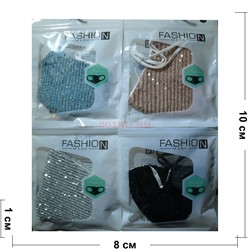 Маска защитная Fashion Mask с пайетками (R-005) расцветки в ассортименте - фото 162925