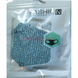 Маска защитная Fashion Mask с пайетками (R-005) расцветки в ассортименте - фото 162927