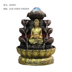Фонтан 26 см (2020037) Будда из полистоуна - фото 163592