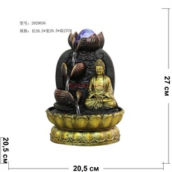 Фонтан 27 см (2020036) Будда из полистоуна - фото 163600