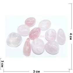 Натуральный минерал розовый кварц цена за 1 шт - фото 164604