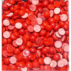 Кабошоны 10 мм круглые из красного коралла прессовка - фото 164814