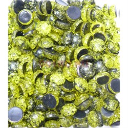Кабошоны 10 мм круглые из зеленого янтаря - фото 164864