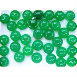 Кабошоны 15 мм круглые из зеленого хризопраза - фото 164990