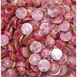 Кабошоны 15 мм круглые из розовой мозаики - фото 165000