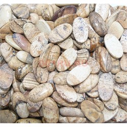 Кабошоны 9x16 овальные из песочной яшмы - фото 165296
