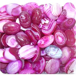 Кабошоны 13x18 овальные из фиолетового цветного агата - фото 165560