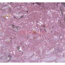 Кабошоны 13x18 «бриллиант» из стекла розовые - фото 166190