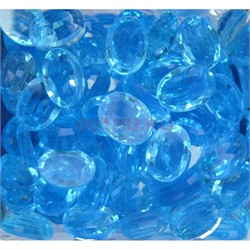 Кабошоны 13x18 из голубого стекла новая огранка - фото 166218