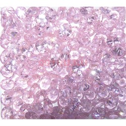 Кабошоны 8x10 «бриллиант» из розового стекла - фото 166354