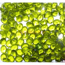Кабошоны 8x10 «бриллиант» из стекла оливкового цвета - фото 166358