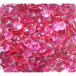 Кабошоны 10 мм «бриллиант» из ярко-розового стекла - фото 166398