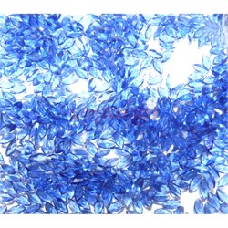 Кабошоны 2,5x5 рисинки из голубого стекла - фото 166456