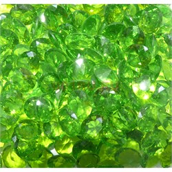 Кабошоны 10x12 «бриллиант» из зеленого стекла - фото 166480