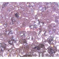 Кабошоны 10x12 «бриллиант» из розового стекла - фото 166484