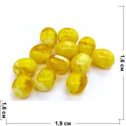 Овальные кабошоны 16x19 из желтого янтаря - фото 166681