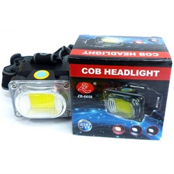Налобный фонарь (ZB-6658) Cob Headlight 8 см - фото 167598