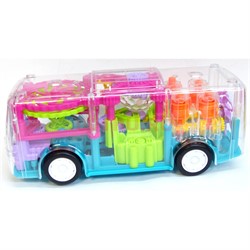 Игрушка автобус со звуковыми и световыми эффектами Gear light Bus - фото 167853