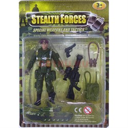Набор Stealth forces Солдат с оружием 12 шт/уп - фото 168177