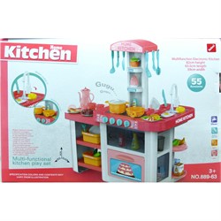 Игровой набор (889-63) Home Kitchen Кухня 55 деталей - фото 168297