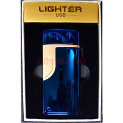 Зажигалка USB разрядная Lighter цвета в ассортименте - фото 168484