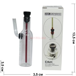 Бонг стеклянный D&K бутылка в коробочке (DK0309) - фото 169580