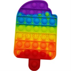 Попит игрушка «мороженое» радужная пупырка силиконовая - фото 170066