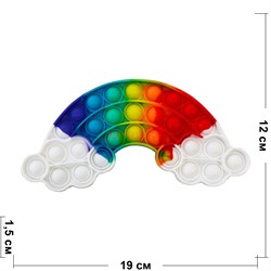 Попит «радуга» радужная Pop It пупырка - фото 170698