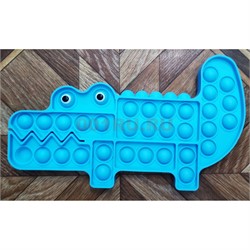 Попит игрушка пупырка «крокодил» синий - фото 170709