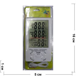 Термометр TA298 с гигрометром (датчиком влажности) и уличным датчиком - фото 170912