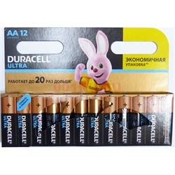 Батарейка Duracell Ultra AA 12 шт/уп - фото 171014