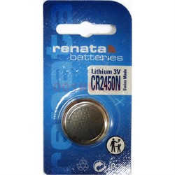 Батарейка renata CR2450N литиевая 3V (цена за 1 шт) - фото 171030