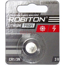 Литиевая батарейка CR1/3N Robiton PROFI 3V (цена за 1 шт) - фото 171036