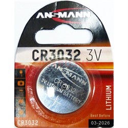 Батарейка литиевая Ansmann CR3032 3V (цена за 1 шт) - фото 171042