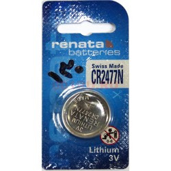 Батарейка литиевая renata CR2477N (цена за 1 шт) - фото 171044