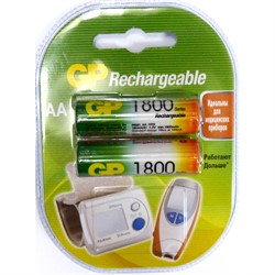Аккумулятор GP Batteries AAA 1800 Rechargeable (цена за лист из 2 батареек) - фото 171064