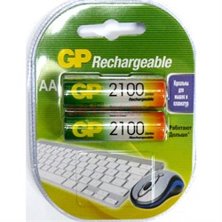 Аккумулятор GP Batteries AAA 2100 Rechargeable (цена за лист из 2 батареек) - фото 171066