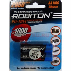 Аккумулятор Robiton 2850 мАч AAA HR03 Mignon (цена за 2 шт) - фото 171079