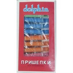 Прищепки пластмассовые dolphin 24 шт/уп 288 уп/кор - фото 172299
